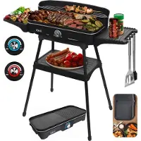 Eldom 2-IN-1 FREESTANDING ELECTRIC GRILL