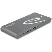 DeLOCK – USB Type-C DP 1.4 Docking Station Triple 4K Display HDMI/ DisplayPort/ USB/ LAN/ SD/ PD (87772)