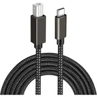 INF USB-B-USB-C-tulostinkaapeli Musta 2 m