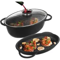 Orion Graniittinen paistopannu kannella 3in1 grande 10 l 43x 28 cm, Kepimo indas granitinė su dangčiu 3 viename GRANDE 10 l, 43x28 cm