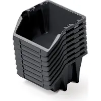 Prosperplast Biners 15 shortsit, 8 kpl, musta, 144x118x84mm