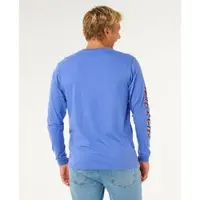 Rip Curl Fade Out Icon Pitkähihainen T-paita blue haze Koko XS