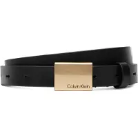 Calvin Klein Titlecase Plaque Belt 20Mm - Black - 95