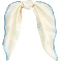 Ralph Lauren Golden Retriever Silk Square Scarf - Cream - ONE SIZE