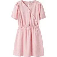 Name it Nkffany Ss Wrap Dress Pb - Pink - 152