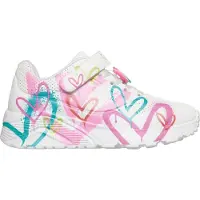 SKECHERS Kenkä - Tytöt Uno Kevyt - White/Multi - - 31 - Kengät