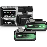HiKOKI Tarvikesarja UC18YSL3WHZ; 36/18 V; 2x2,5/5,0 Ah; Li-ion