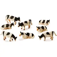 Kids Globe Cows Black/White 8 pcs. 1:87