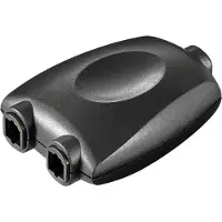 Goobay AV adapter Toslink digital audio splitter 1 to 2 black - Color Version Black