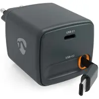 Nedis 30W USB-C PD laturi sisäänvedettävällä kaapelilla