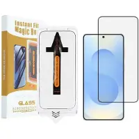 SKALO Täydellinen Näytönsuoja Karkaistu lasi Asennuskehys sopii Samsung Galaxy S26 - Musta