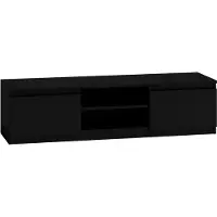 Top E Shop RTV140 CZARNY TV stand/entertainment centre 2 shelves
