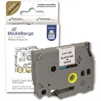 MediaRange MRBTZ231, Musta, Valkoinen, Mustesuihku, Kiinteä, Brother P-Touch 1010, 1080, 1090, 1260VP, 1280, 1280DT, 1290, 1750, 1830VP, 18R, 2030VP,