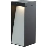 KLEWE LED-aurinkovalaisin MILIO FULL, antrasiitti, 35 cm, alumiinia, IP65 FULL, Musta, Alumiini, Moderni, aurinkokennovalaisin