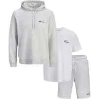 Jack & Jones Juoksupuku 'JJBRANDON' laivastonsininen / musta / valkoinen / meleerattu valkoinen
