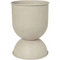 Ferm Living Hourglass ruukku, L, cashmere