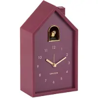 Karlsson herätyskello Modern Cuckoo Oro dark mauve KA6077PU