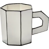 Serax Tea Cup White/Black Carte Blanche Set/2 - White - ONE SIZE