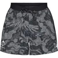 Asics Men's Fujitrail All Over Print 5in Shorts Performance Black/Carbon/Cream Urheilushortsit XL
