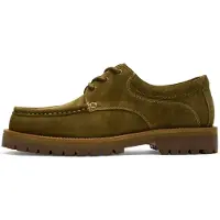 Selected Slmholger Suede Boat Shoe Noos - Khaki green - 40