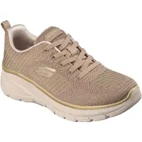 SKECHERS for woman. 150384 Slip-Ins Sneakers: Fashion Fit 2.0 - Moonlight Glow brown (41), Fabric, Flat, 3 to 5 cm, Laces, Casual, Taupe