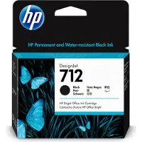 HP 712-mustekasetti, 80 ml, musta
