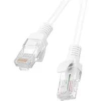 Lanberg patch cable - 25 cm - white RAL 9010 - Valkoinen