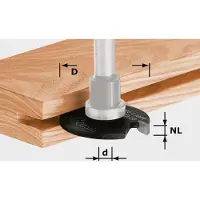Festool Urajyrsinpää (ilman vartta) ; 40 mm; 4 mm