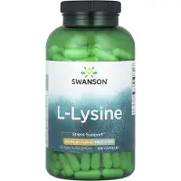Swanson Health L-Lysiini, 500 mg vapaassa muodossa - 300 kapselia