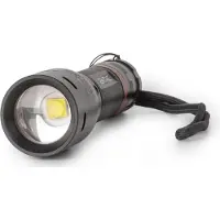Entac EFL-ZOOM-5W-ALU, Käsikokoinen taskulamppu, Musta, Alumiini, IP54, 1 lamppua, 5 W