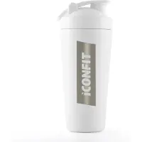 ICONFIT Ruostumaton teräs -shaker 800 ml, Valkoinen 800 ml