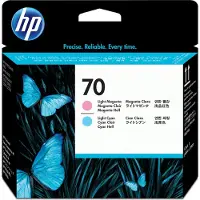HP Kirjoitinpää vaalea cyan/magenta Nro 70