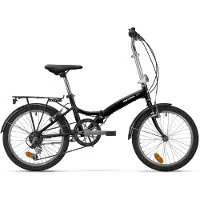 ATALA Zeno 20" 6-v -taittopyörä, musta