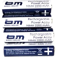 Busch&Muller 2100mah Ladattava Paristo