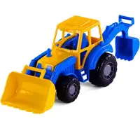 Cavallino Toys Cavallino Tractor with Front Loader Blue