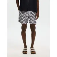 Selected Slhdane Aop Swimshorts - Black - L