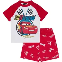Disney Autot Pyjama, Punainen, 104-110