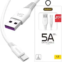 Dudao L2T USB cable 1 m USB 2.0 USB A USB C White (L2T-1M)