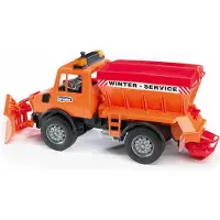 Lastenlelut Bruder 2572 MB Unimog auto lumiauralla 1:16