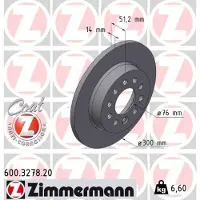 ZIMMERMANN Jarrulevy (1kpl) 600.3278.20