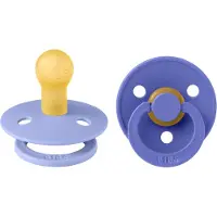 BIBS Colour Tutti 2-pack Lateksi Koko 1 Pyöreä, Hush/Grape