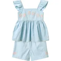 Copenhagen Colors Summer Set W. Emb. - Blue - 98