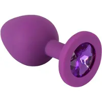 You2Toys - Colorful JOY - silikoninen anustappi - keskikokoinen (violetti)