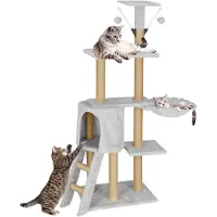 Springos Monitasoinen kissatalo PA1042 136 cm