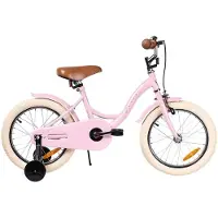 Stoy 16" Vintage-pyörä, karkinpunainen 4-6 Y Vaaleanpunainen One Size Pojat, Tytöt
