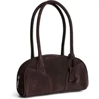Pieces Pcbowling Suede Bag - Brown - ONE SIZE