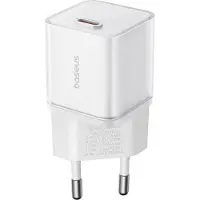 Baseus GaN5S 1C 30W EU charger (moon white)