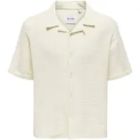 Only & Sons Onskyle 0158 Ss Shirt - Cream - XS