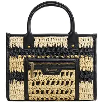Pepe Jeans for woman. PL0300105 Zadie London bag beige, black (OSFA), Casual, Paper