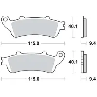 TRW sinterijarrupalat taakse honda st 1300 abs 2002-2013 ym. (mcb693sh)